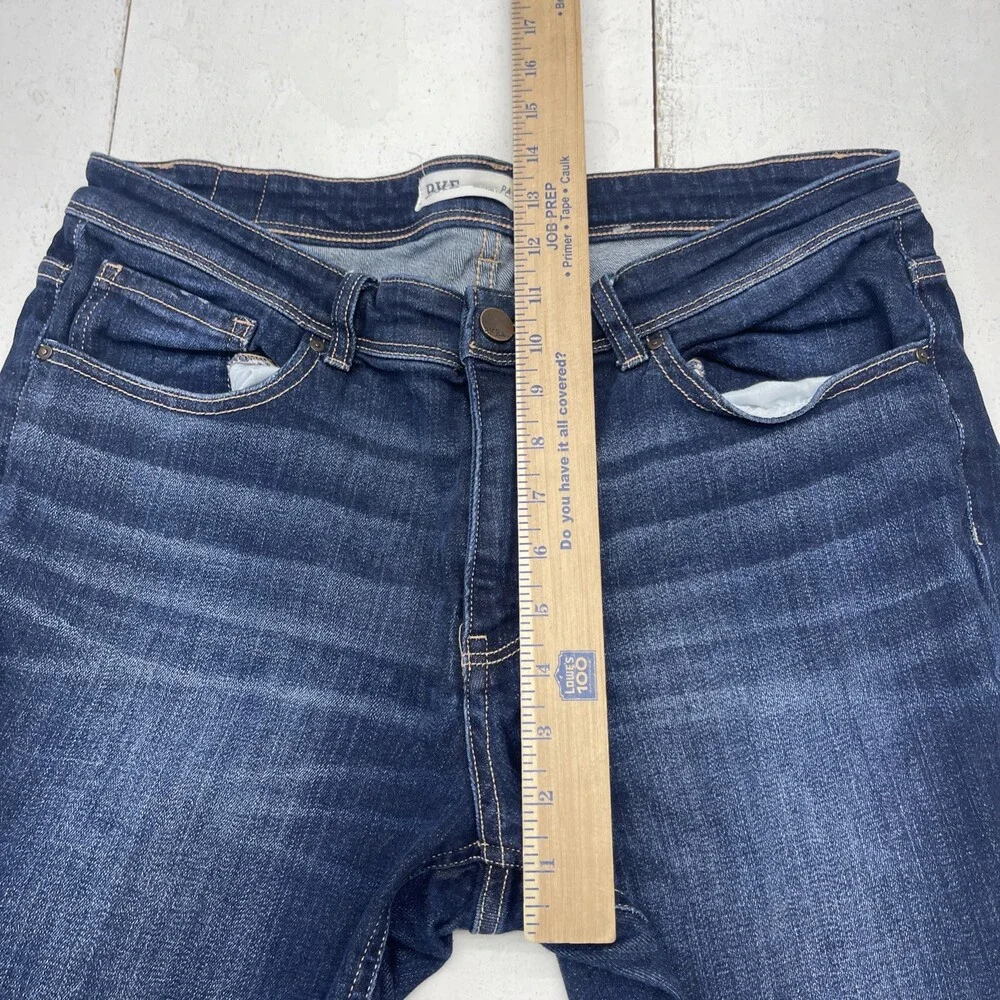 BKE Dark Wash Blue Payton Mid-Rise Bootcut Jeans Women's Size 32x30.5 Hemmed - Picture 5 of 8